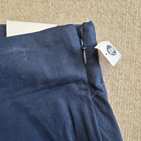 Old Navy Side Zip Skinny Leg Pants Womens Size 6 Navy Blue Cotton Stretch NEW - Picture 3 of 7
